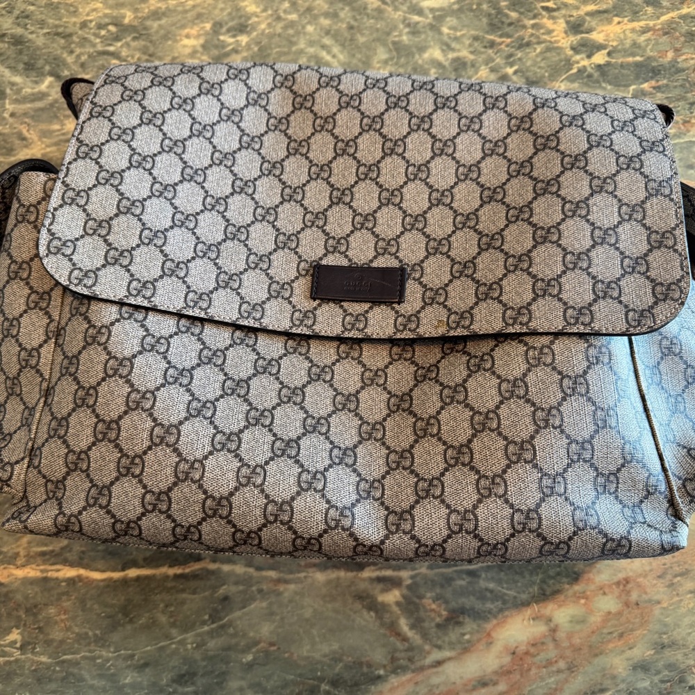Gucci Monogram Diaper Bag - Picture 2 of 13